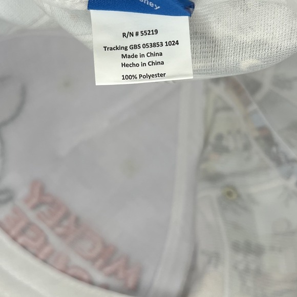 Disney Mickey Mouse‎ Hat All Over Print Embroidered Adjustable Slide - Picture 9 of 9